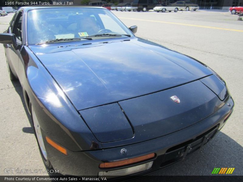 Black / Tan 1986 Porsche 944 Turbo