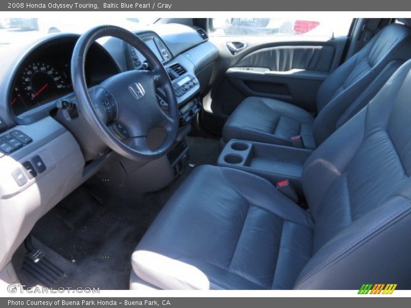 Baltic Blue Pearl / Gray 2008 Honda Odyssey Touring