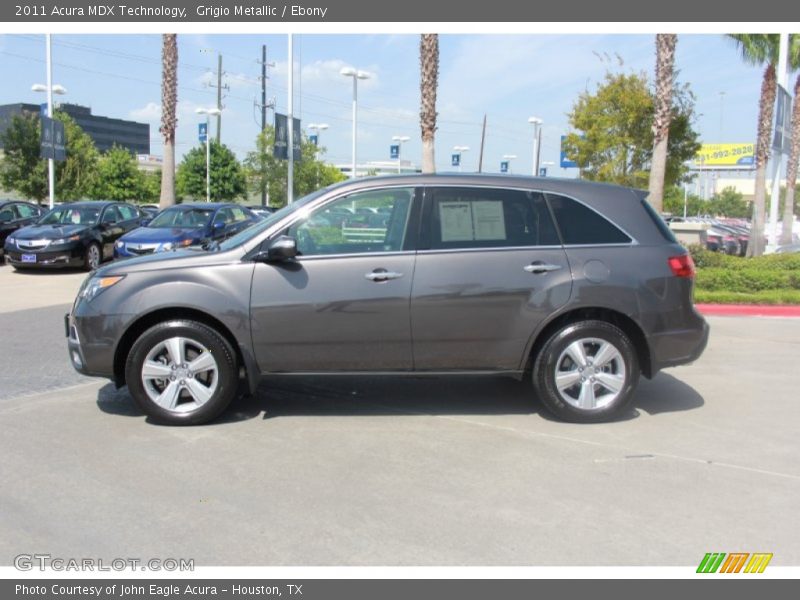 Grigio Metallic / Ebony 2011 Acura MDX Technology