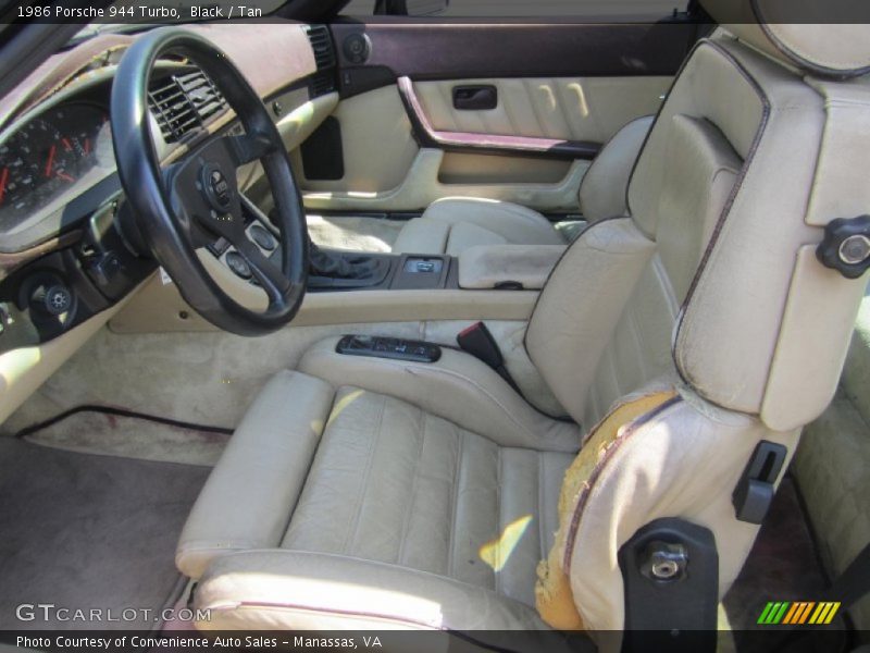 Black / Tan 1986 Porsche 944 Turbo