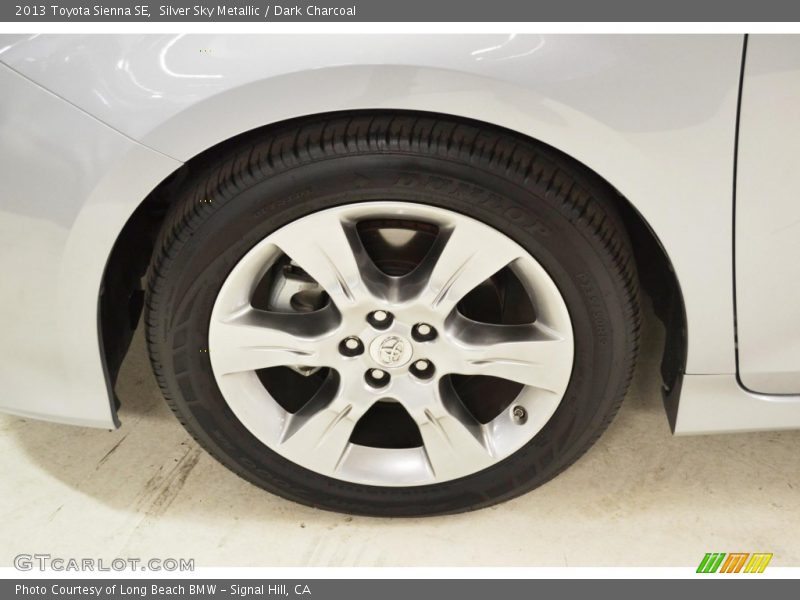 Silver Sky Metallic / Dark Charcoal 2013 Toyota Sienna SE