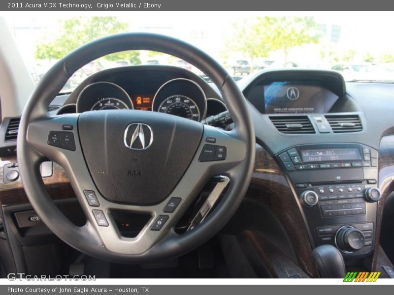 Grigio Metallic / Ebony 2011 Acura MDX Technology