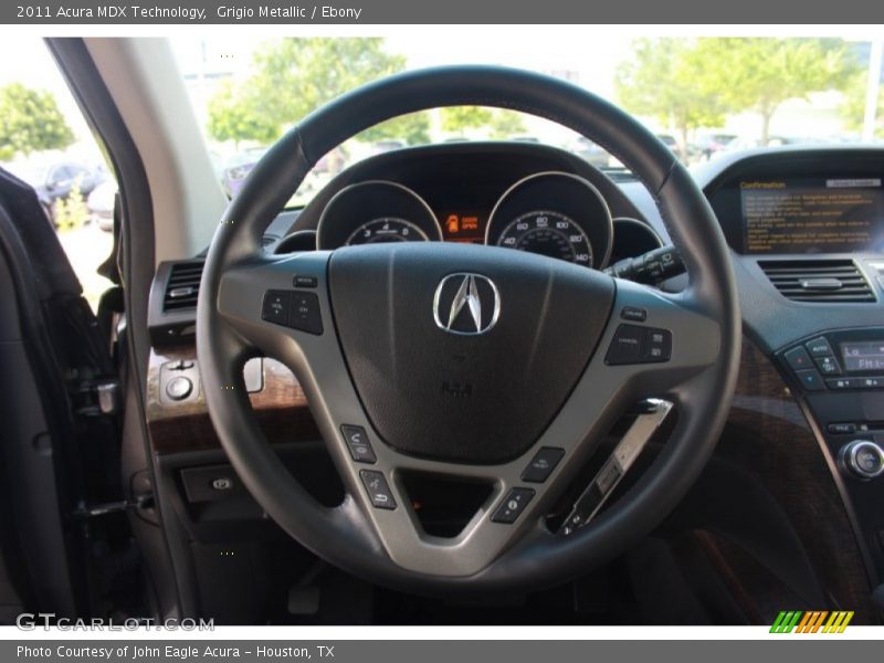 Grigio Metallic / Ebony 2011 Acura MDX Technology