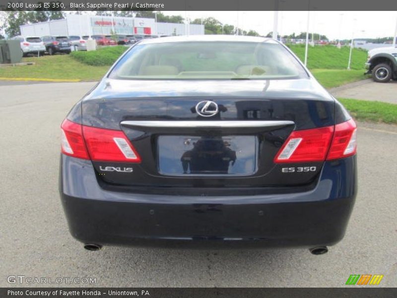 Black Sapphire Pearl / Cashmere 2008 Lexus ES 350