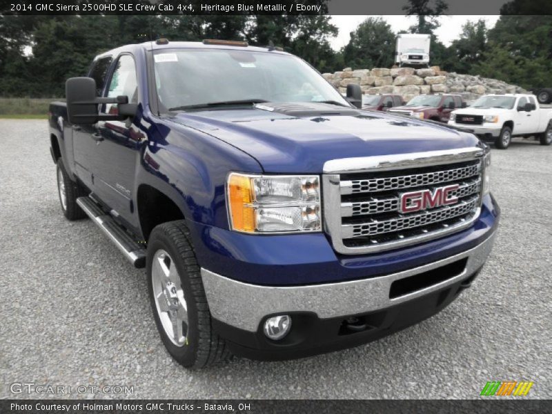 Heritage Blue Metallic / Ebony 2014 GMC Sierra 2500HD SLE Crew Cab 4x4