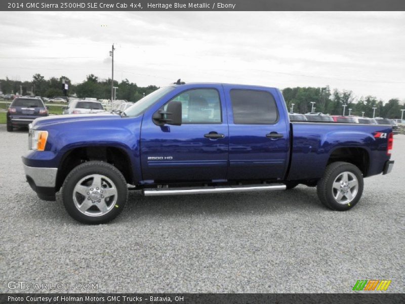  2014 Sierra 2500HD SLE Crew Cab 4x4 Heritage Blue Metallic