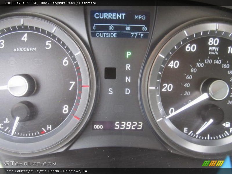 Black Sapphire Pearl / Cashmere 2008 Lexus ES 350