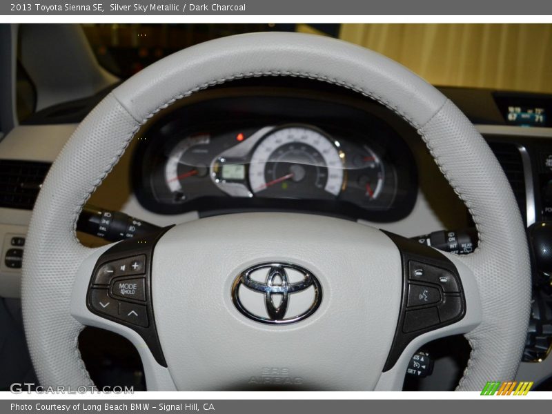 Silver Sky Metallic / Dark Charcoal 2013 Toyota Sienna SE