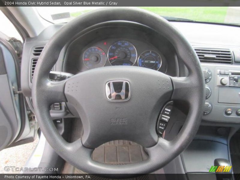Opal Silver Blue Metallic / Gray 2004 Honda Civic Hybrid Sedan