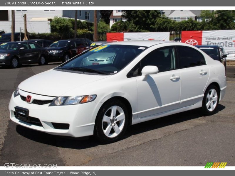 Taffeta White / Black 2009 Honda Civic LX-S Sedan