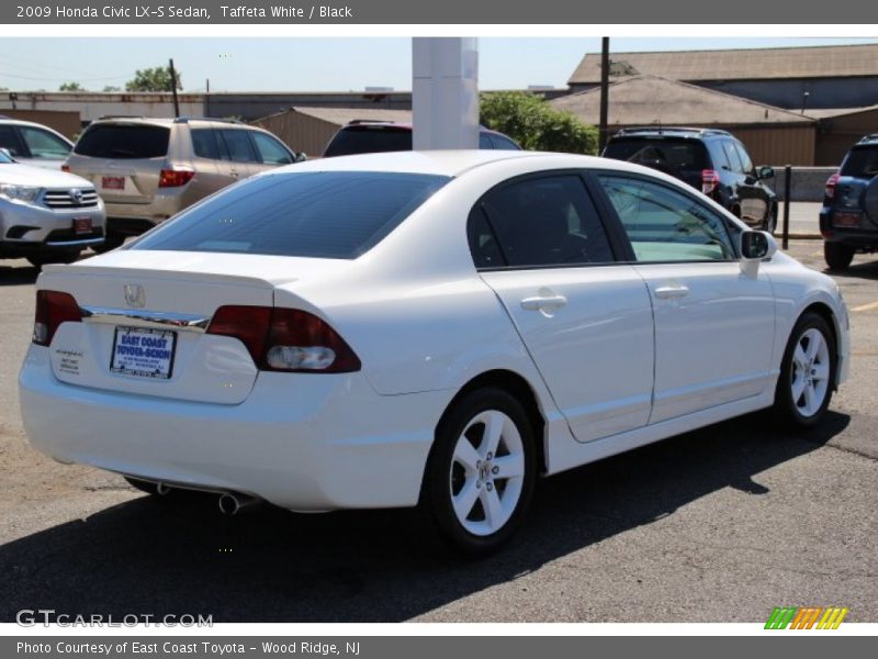 Taffeta White / Black 2009 Honda Civic LX-S Sedan