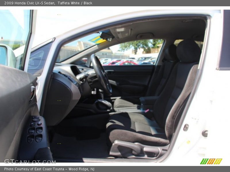 Taffeta White / Black 2009 Honda Civic LX-S Sedan