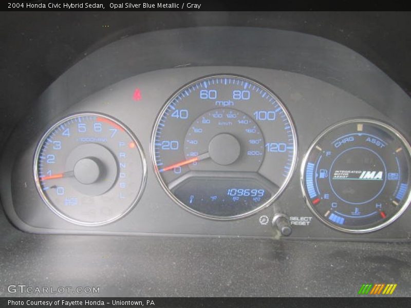 Opal Silver Blue Metallic / Gray 2004 Honda Civic Hybrid Sedan