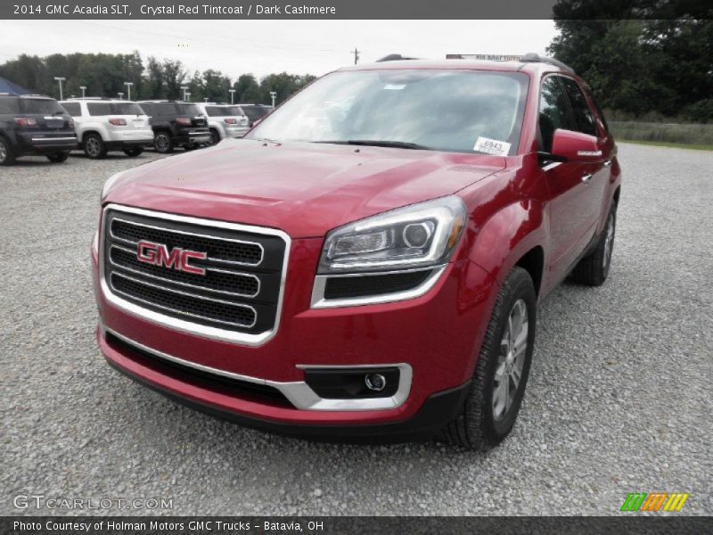 Crystal Red Tintcoat / Dark Cashmere 2014 GMC Acadia SLT