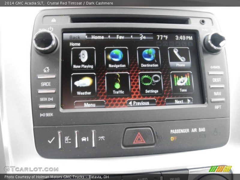 Crystal Red Tintcoat / Dark Cashmere 2014 GMC Acadia SLT