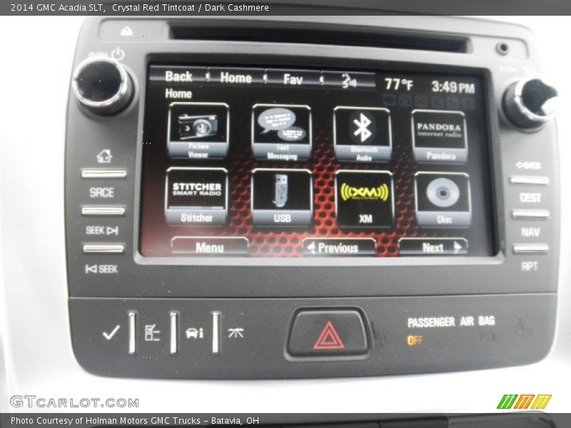 Crystal Red Tintcoat / Dark Cashmere 2014 GMC Acadia SLT
