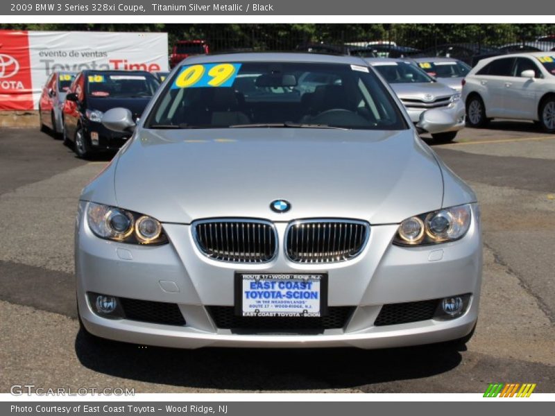 Titanium Silver Metallic / Black 2009 BMW 3 Series 328xi Coupe