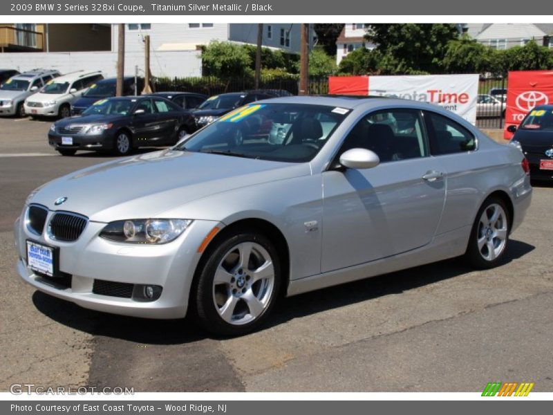 Titanium Silver Metallic / Black 2009 BMW 3 Series 328xi Coupe