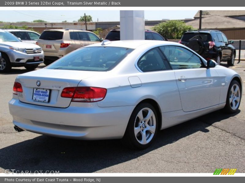 Titanium Silver Metallic / Black 2009 BMW 3 Series 328xi Coupe