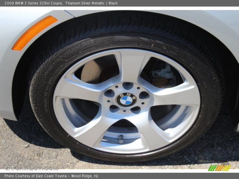 Titanium Silver Metallic / Black 2009 BMW 3 Series 328xi Coupe