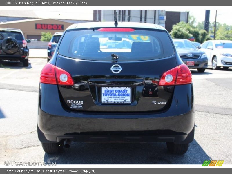 Wicked Black / Black 2009 Nissan Rogue S AWD