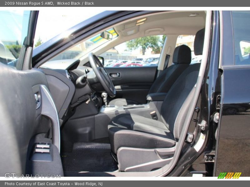 Wicked Black / Black 2009 Nissan Rogue S AWD