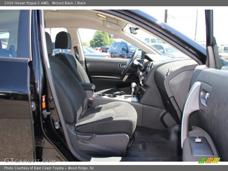 Wicked Black / Black 2009 Nissan Rogue S AWD