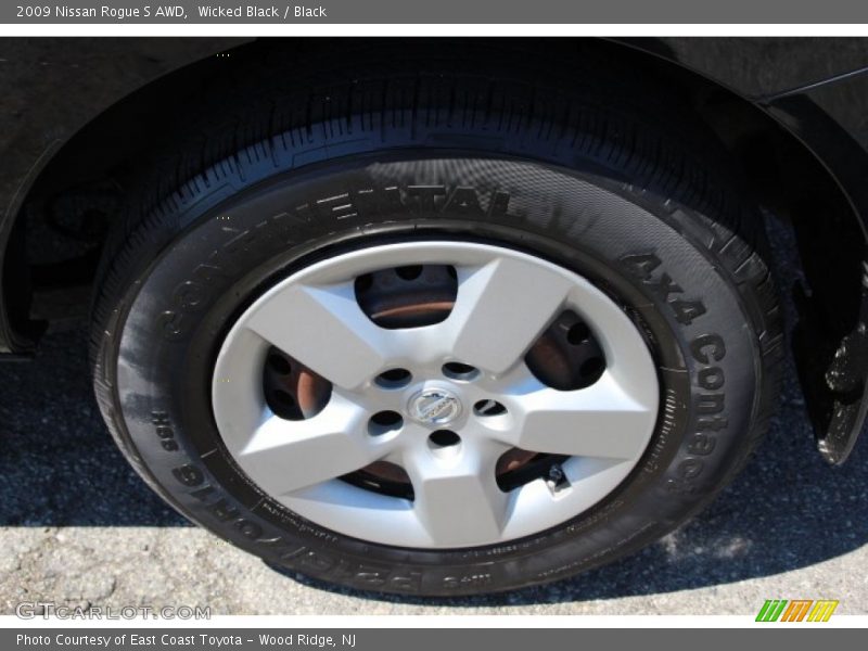 Wicked Black / Black 2009 Nissan Rogue S AWD