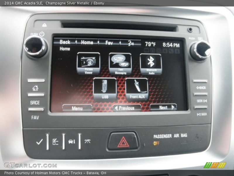 Champagne Silver Metallic / Ebony 2014 GMC Acadia SLE