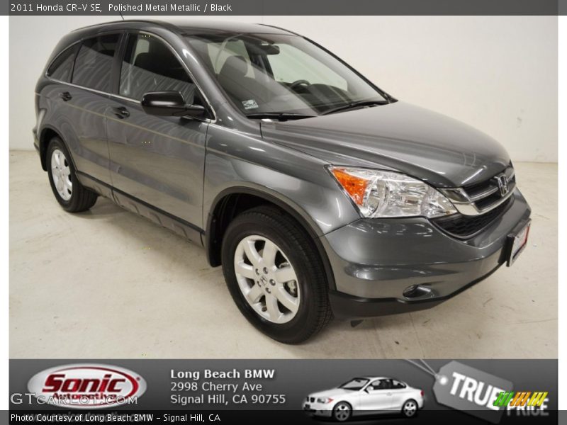 Polished Metal Metallic / Black 2011 Honda CR-V SE