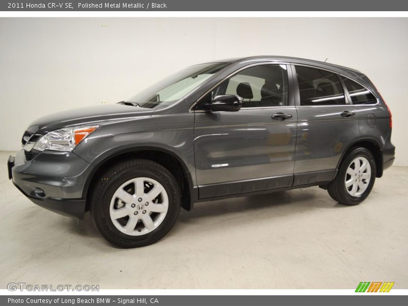 Polished Metal Metallic / Black 2011 Honda CR-V SE