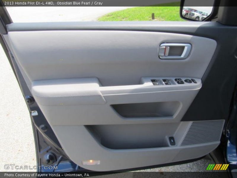 Obsidian Blue Pearl / Gray 2013 Honda Pilot EX-L 4WD