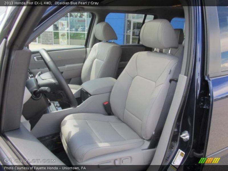 Obsidian Blue Pearl / Gray 2013 Honda Pilot EX-L 4WD