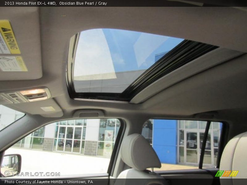 Obsidian Blue Pearl / Gray 2013 Honda Pilot EX-L 4WD