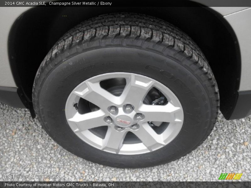 Champagne Silver Metallic / Ebony 2014 GMC Acadia SLE