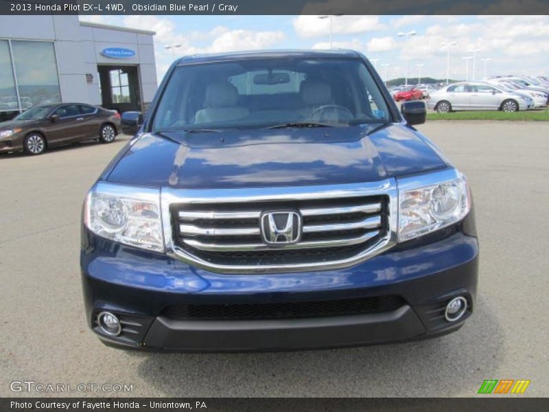 Obsidian Blue Pearl / Gray 2013 Honda Pilot EX-L 4WD