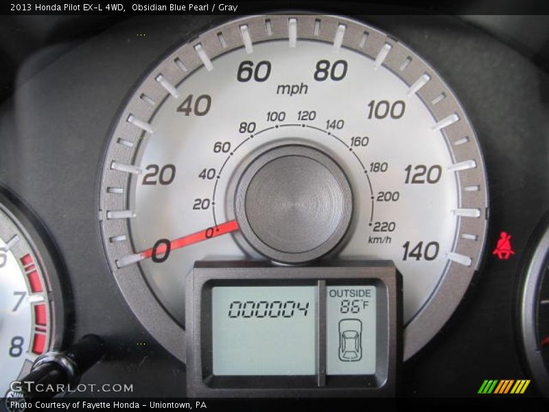 Obsidian Blue Pearl / Gray 2013 Honda Pilot EX-L 4WD