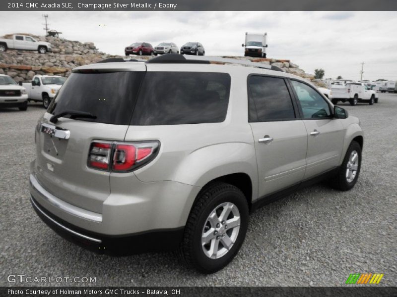 Champagne Silver Metallic / Ebony 2014 GMC Acadia SLE