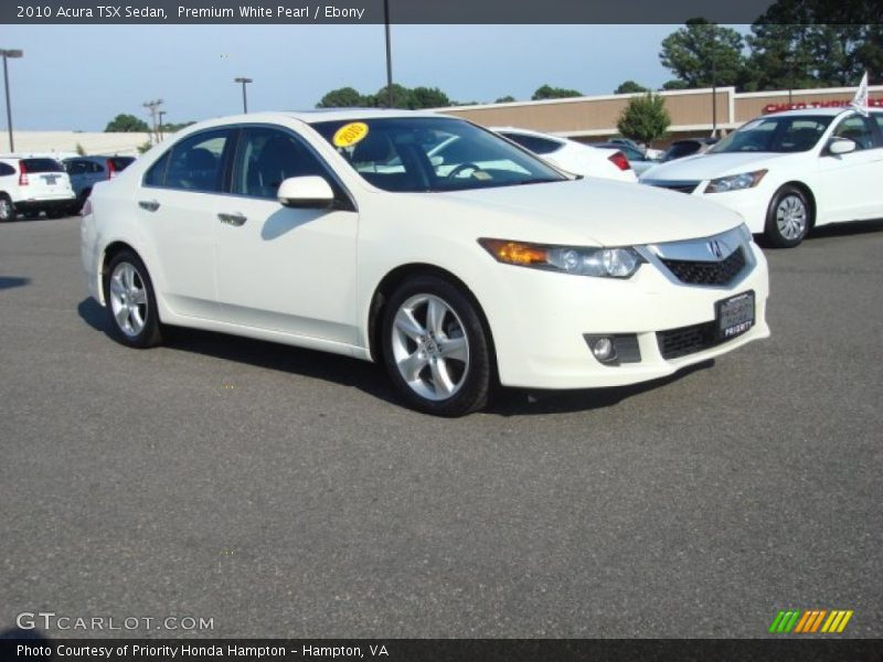 Premium White Pearl / Ebony 2010 Acura TSX Sedan