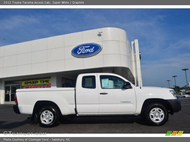 Super White / Graphite 2012 Toyota Tacoma Access Cab