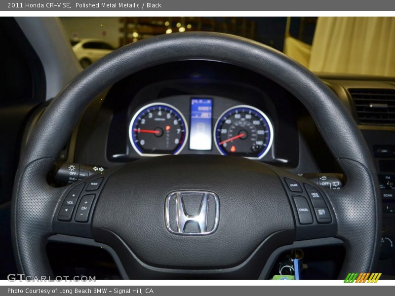 Polished Metal Metallic / Black 2011 Honda CR-V SE