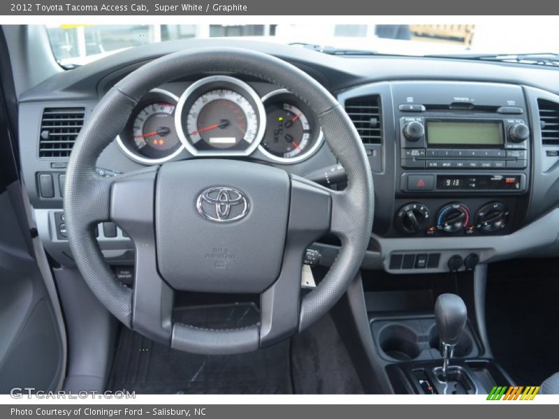 Super White / Graphite 2012 Toyota Tacoma Access Cab