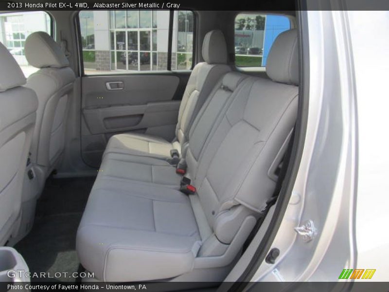 Alabaster Silver Metallic / Gray 2013 Honda Pilot EX-L 4WD