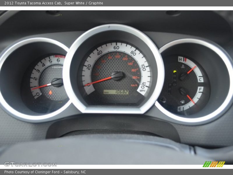 Super White / Graphite 2012 Toyota Tacoma Access Cab