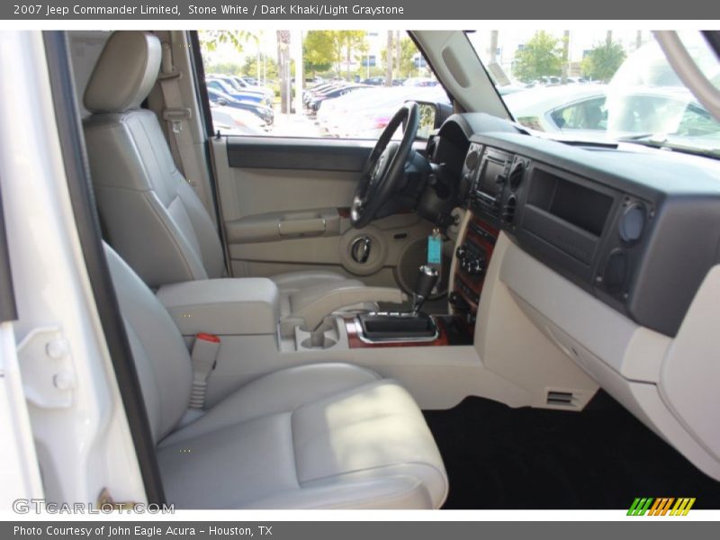 Stone White / Dark Khaki/Light Graystone 2007 Jeep Commander Limited