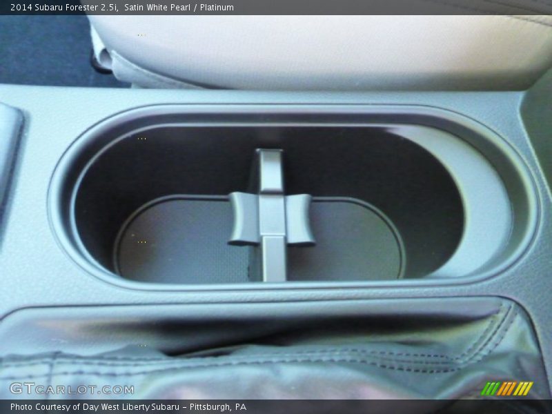 Satin White Pearl / Platinum 2014 Subaru Forester 2.5i