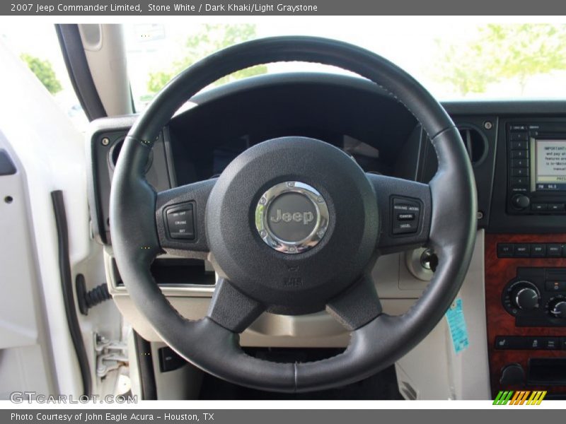 Stone White / Dark Khaki/Light Graystone 2007 Jeep Commander Limited