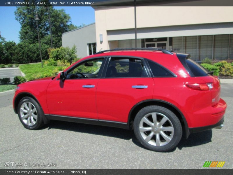 Laser Red / Graphite Black 2003 Infiniti FX 35 AWD