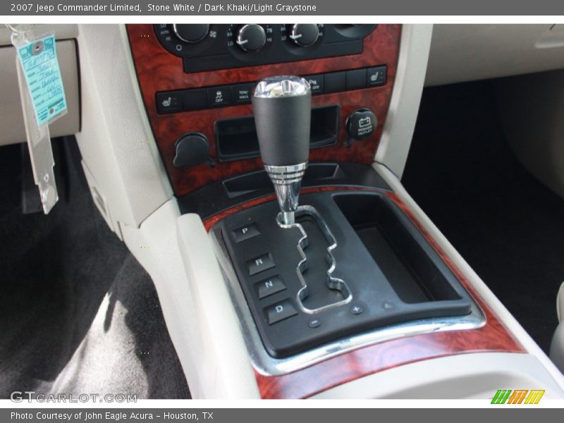 Stone White / Dark Khaki/Light Graystone 2007 Jeep Commander Limited