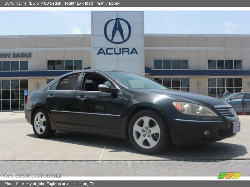Nighthawk Black Pearl / Ebony 2006 Acura RL 3.5 AWD Sedan
